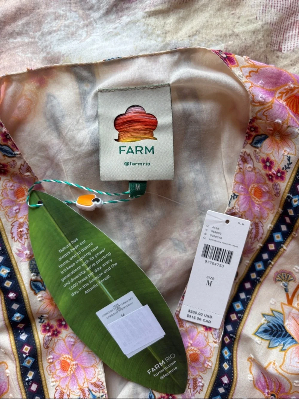 NWT FARM Rio Superbloom Tapestry Maxi Dress - Picture 11 of 12